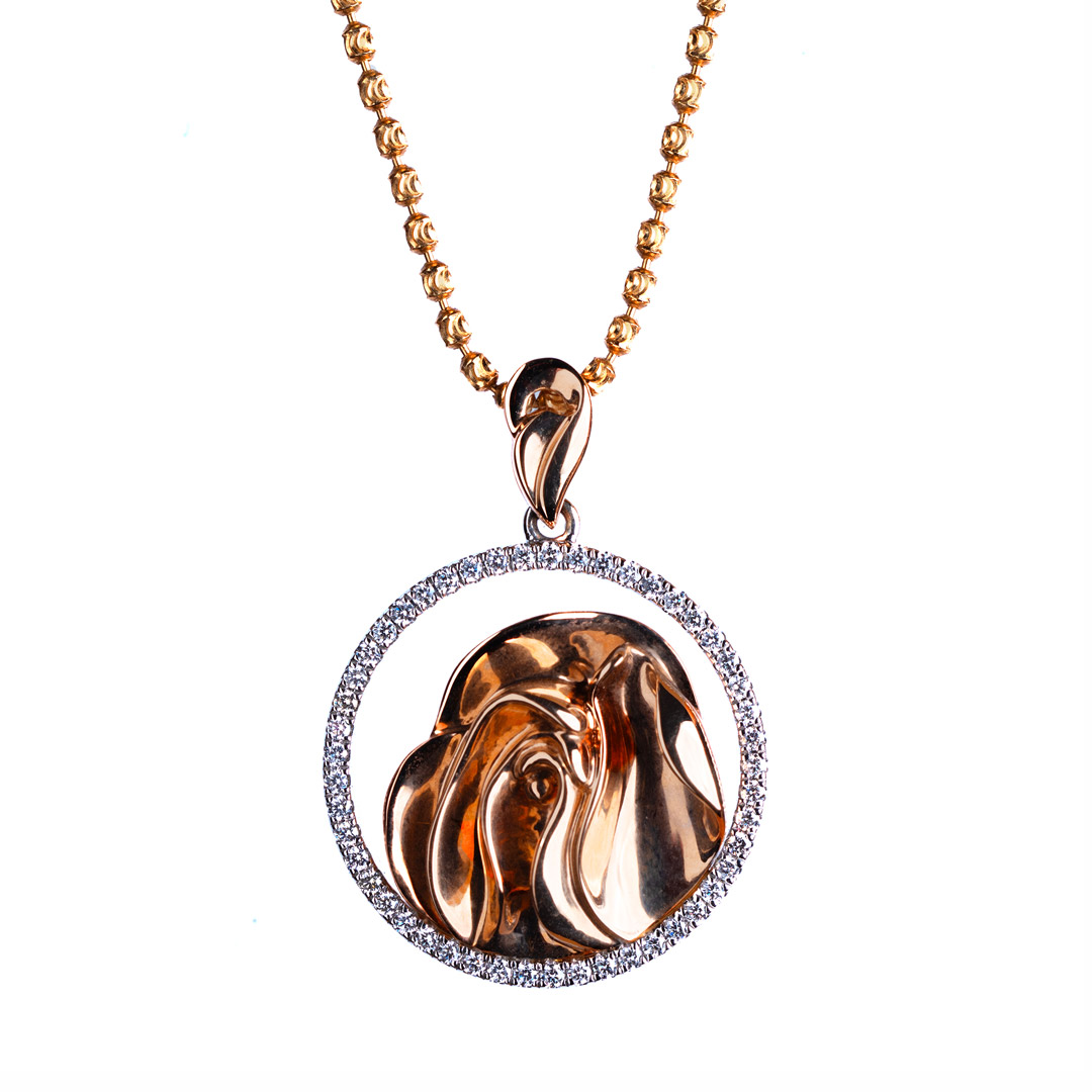 Pandantiv-Yoni-Power-cu-49-de-diamante-naturale-1 Pandantiv Yoni Power aur alb și roz, 5,22 g, 49 diamante G-VS/SI1 (0,293 ct), 21 mm. Puterea sacră feminină. Bijuterie lux.